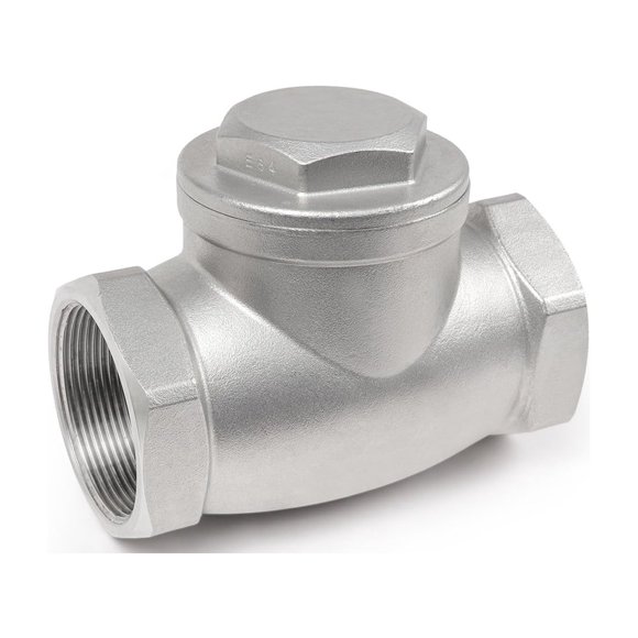 Válvula de retención tipo clapeta Midline de 1,5" en acero inoxidable 316