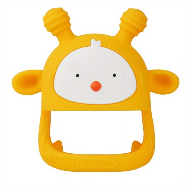 Silicone Baby Teething Toy Never Drop Infants Toys Baby Teether Infant Rattling Teether Soothing Pacifier Teething Toys For Babies 6-12 Months BPA Free (1/2 Pack)
