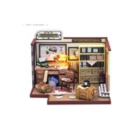 China - Casa Miniatura Diy “Agencia De Detectives” – Oficina Vintage Con Luces Led Pc2308