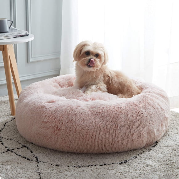 Cama para perro WESTERN HOME WH suave y redonda de felpa relajante