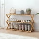 thumbnail image 2 of Zapatero plegable de madera con 3 niveles 100x25x46 cm, 2 of 4