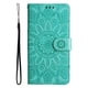 thumbnail image 5 of Funda tipo cartera FOXDOCK para OPPO Reno 14F 5G , diseño girasol en relieve, cuero PU, cierre magnético, soporte y tarjetero, 5 of 5