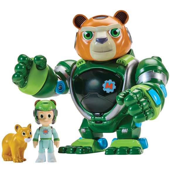 Toy Team MekBots Bear Mek con Frost y cachorro de león