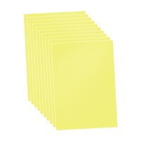 Bothyi - 10X Hojas De Pvc Hojas De Plástico Decorativas Para Corte Diy Fabricación De Modelos De Oficina Amarillo