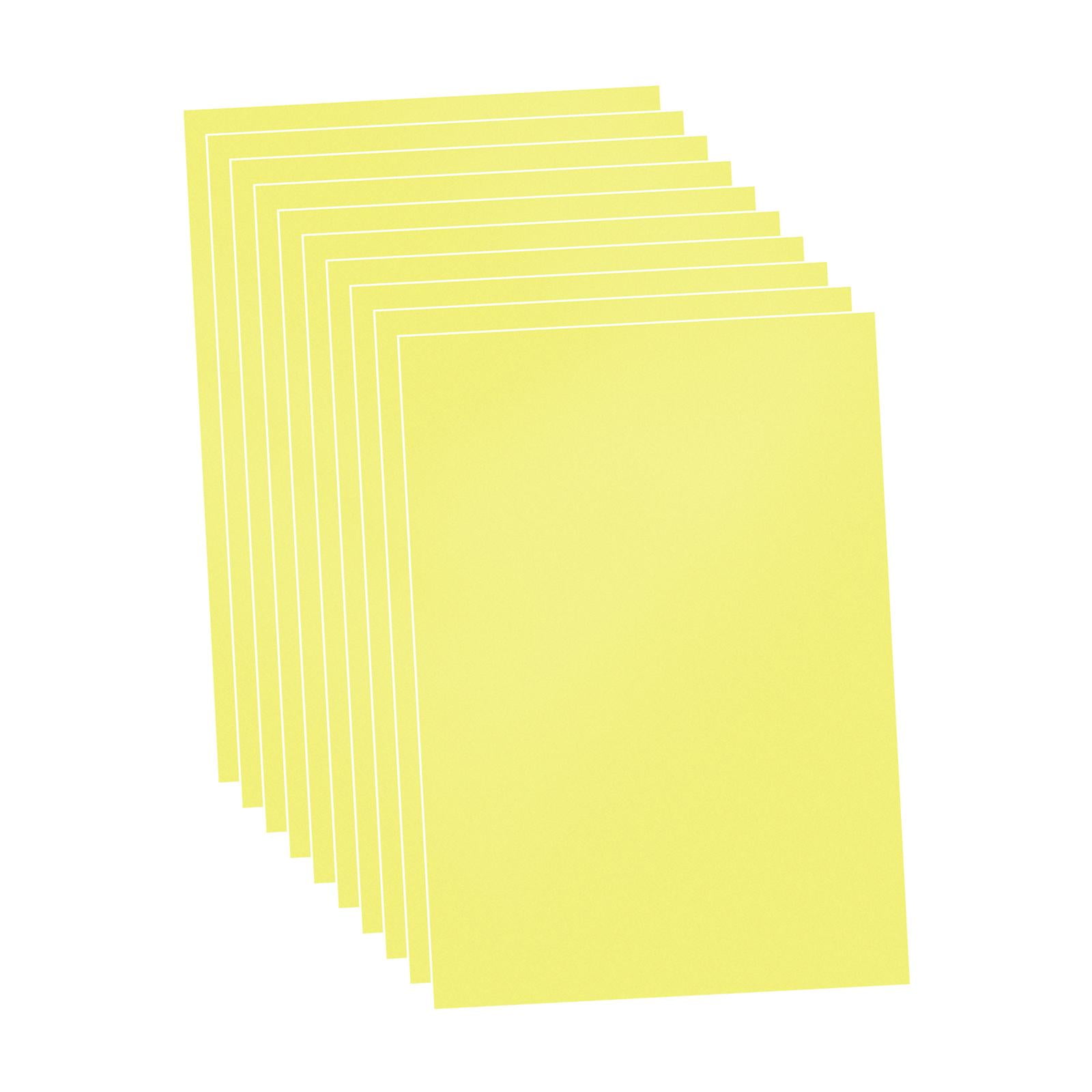 Bothyi - 10x Hojas De Pvc Hojas De Plástico Decorativas Para Corte Diy Fabricación De Modelos De Oficina Amarillo