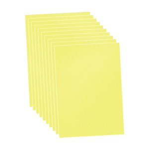 Bothyi - 10X Hojas De Pvc Hojas De Plástico Decorativas Para Corte Diy Fabricación De Modelos De Oficina Amarillo