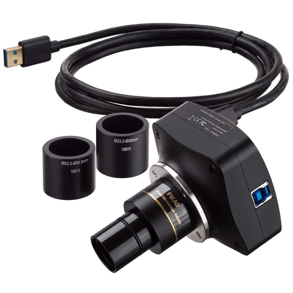 Cámara microscópica AmScope de 12 MP USB3.0 BSI con montura en C con corredera