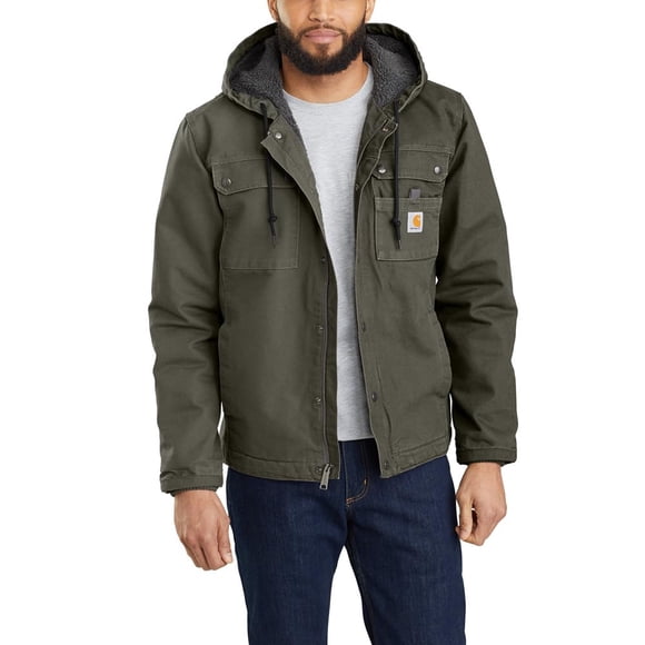 Chaqueta Carhartt Washed Duck Bartlett para hombre, modelo Moss, XL