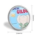 thumbnail image 2 of Gildo-Theme Round Button Badge: Premium Metal Construction, Ideal for High-End Events 2.8 cm, 2 of 6
