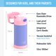 thumbnail image 2 of Botella de agua THERMOS FUNTAINER 12 oz púrpura/rosa para niños, 2 of 7