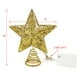 thumbnail image 2 of Árbol de Navidad con forma de estrella CVHOMEDECO, dorado con purpurina 3D y LED, 2 of 3