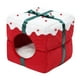 thumbnail image 1 of Casa Cueva En Forma De Caja De Navidad Semicerrada Nido Cálido Cama Para Perros Tienda Camas Para Gatos, 1 of 4