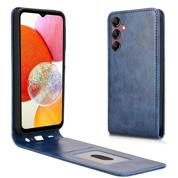 Funda tipo folio para Samsung Galaxy A15 4G/5G con soporte magnético y protección para la cámara Azul