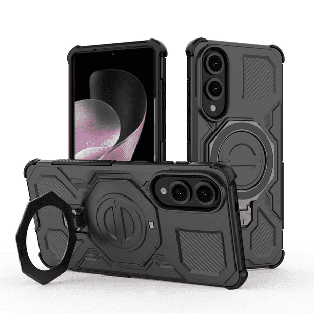 Funda FOXDOCK para Samsung Galaxy S25 Edge , magnética, ligera, soporte 360°, antigolpes