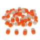 thumbnail image 4 of 30pcs/Box Pop Up Boilies Floating Ball Beads Cápsula Forma Naranja + Blanco, 4 of 5
