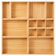 thumbnail image 1 of Organizador de cajones Fabsome de madera de bambú, juego de 9 para cocina, 1 of 9