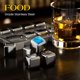 thumbnail image 5 of Whiskey Stones Kollea de acero inoxidable, 8 paquetes con pinzas y bandeja, 5 of 6