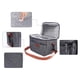 thumbnail image 4 of Bolsa de Almuerzo Reutilizable para Hombres, Bolsa de Almuerzo Aislada Lonchera para Oficina Picnic, Bolsa Enfriadora de Almuerzo con Correa de Hombro Ajustable Gris 10.2*6.7*7.1in, 4 of 6