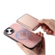 thumbnail image 2 of Funda de Cuero Magnética con Tarjetero para iPhone 14 Plus Cubierta Delgada Rosa, 2 of 5
