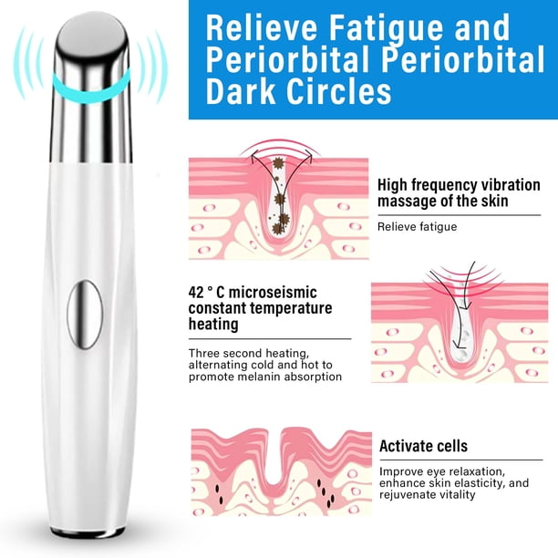 Cross-border Explosive Heating Eye Beauty Instrument Vibration Massage Eye Introduction Instrument Black Eye Line Color Eye Pen