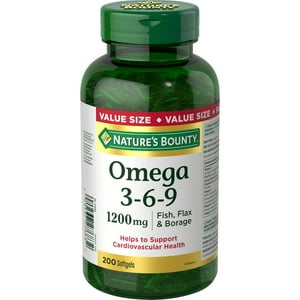 Suplemento Nature'S Bounty Omega-3-6-9 1200 Mg 200 Cápsulas Blandas