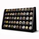 thumbnail image 1 of Estuche de exhibición para monedas DecoWoodo de 5 filas, capacidad para 50, acabado negro, 1 of 8