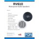 thumbnail image 2 of Parlantes PQN Audio 13 cm impermeables, paquete de 2, color negro, 2 of 6