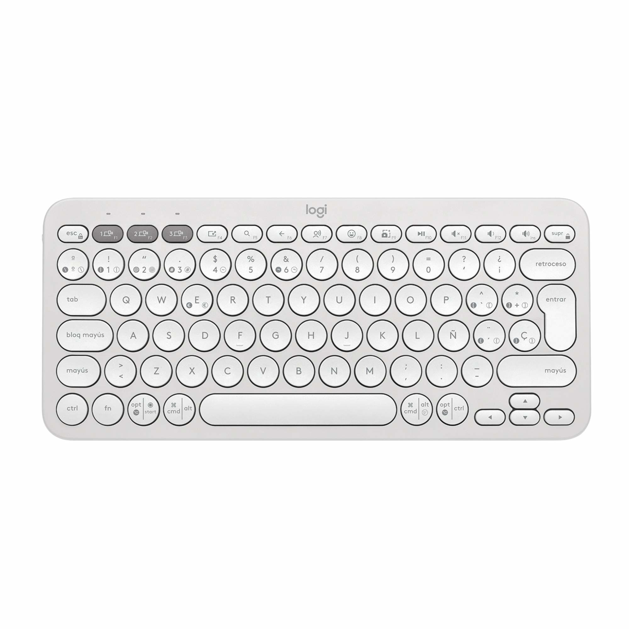 Logitech - Teclado Pebble 920-011784 Blanco