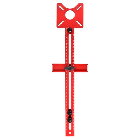 Magideal - Plantilla De Cortador De Círculos Para Carpintería, Máquina De Recorte, Aleación De Aluminio Para Carpintero, Instalación Simple, Accesorio Ajustable