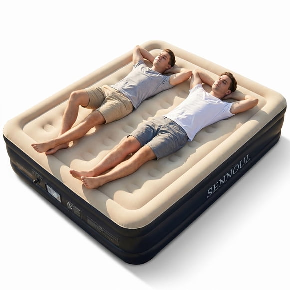 Colchón Inflable SENNOUL Queen 41x152x203 cm con Bomba 110V