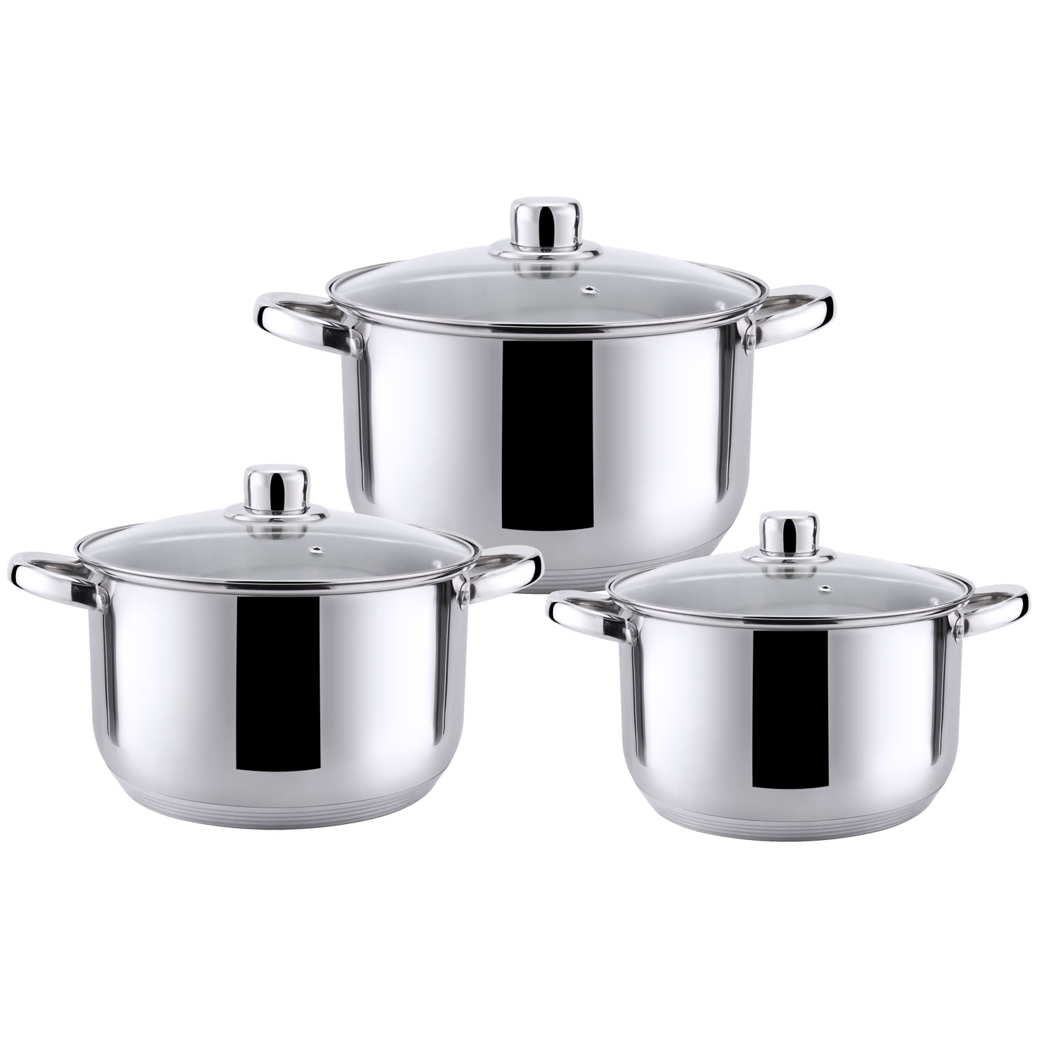 Haus Roland - Baterías 6 Piezas Acero Inoxidable Dresden Gris