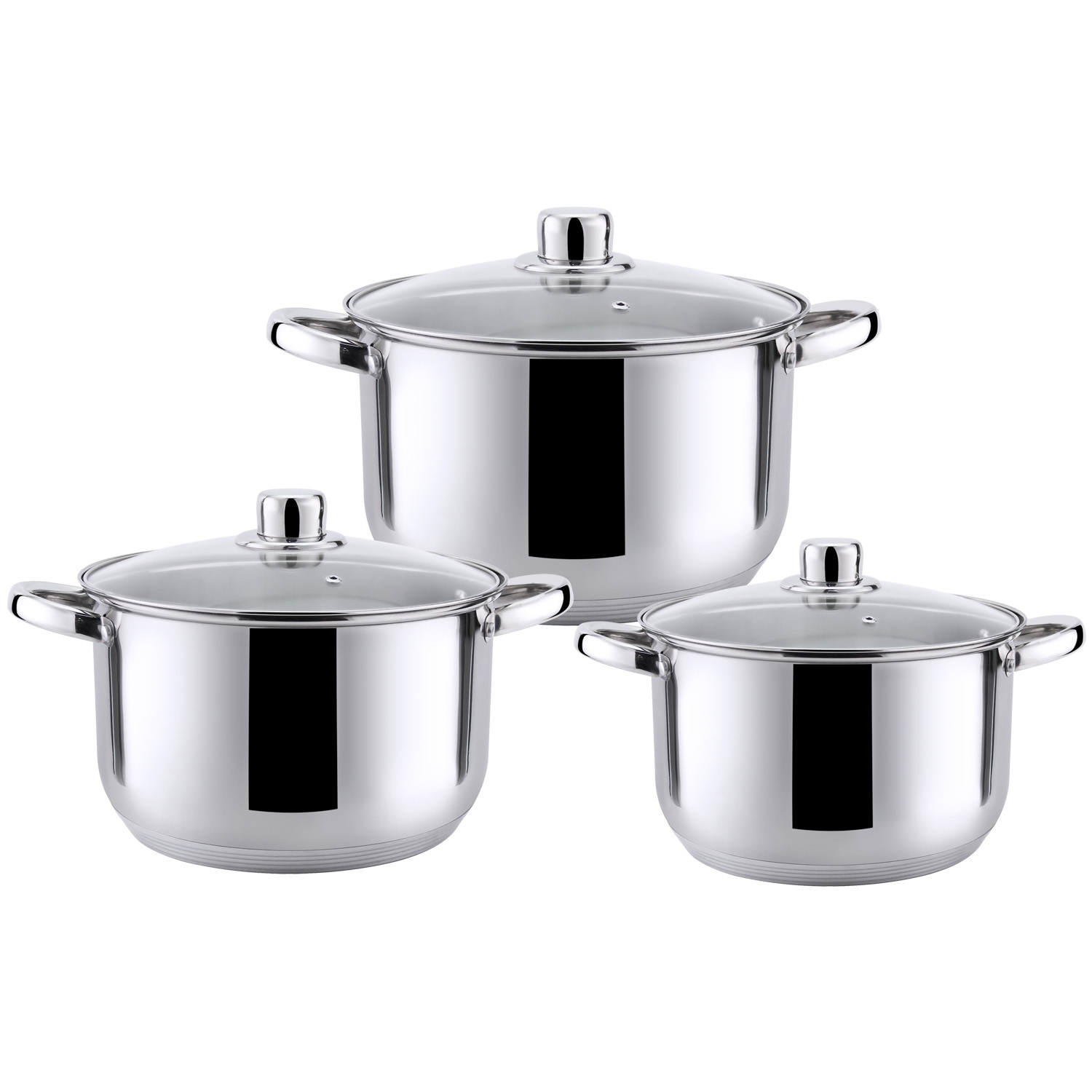 Haus Roland - Baterías 6 Piezas Acero Inoxidable Dresden Gris