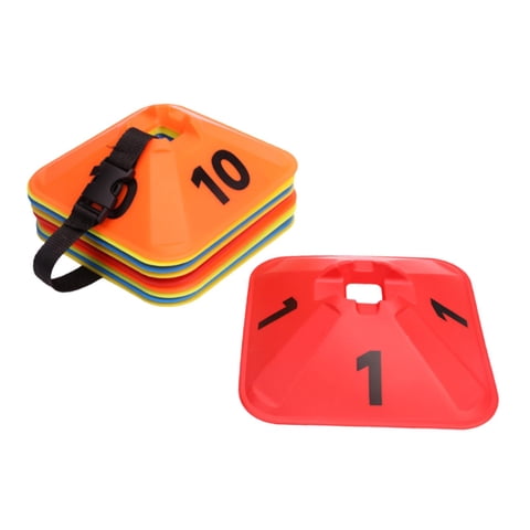 Ioensy - 10 Conos De Fútbol Para Entrenamiento De Baloncesto Infantil.