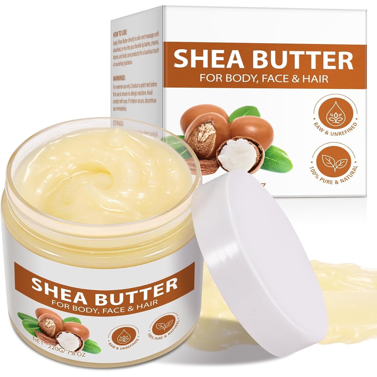 Genérico - Manteca De Karité Orgánica Pura 220g Hidratante Natural