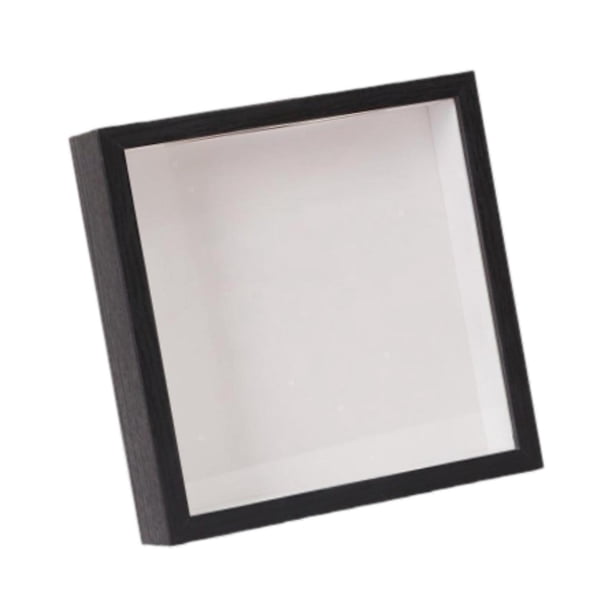 Caja de sombras con marco para boleto de viaje, aventura, recuerdo, caja de madera con ranura en la parte superior para exhibición de pared de mesa de 20 cm x 20 cm x 45 cm