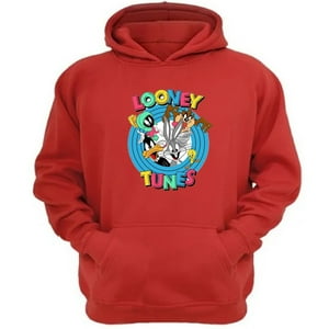 Genérico - Polerón Canguro Dibujos Animados Lt Rojo Talla Xl Unisex