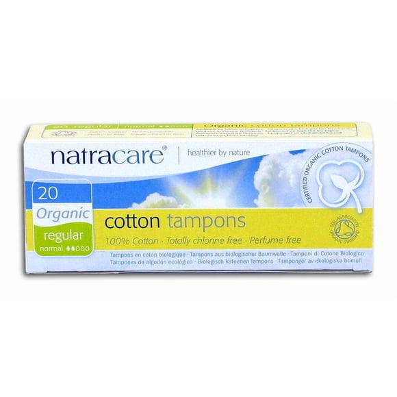 Tampones Natracare de algodón orgánico regular 12 x 20