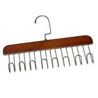 Magideal - Colgador De Corbatas De Madera Con 8 Ganchos, Accesorios, Almacenamiento En Armario, Organizador Colgante Para Ahorrar Espacio, Organizadores De , Marrón Oscuro