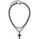 thumbnail image 1 of Collar de cruz gótica, gargantilla con cruz negra, collar en capas, joyería para Halloween, Navidad y Año Nuevo, regalo para mujer., 1 of 6