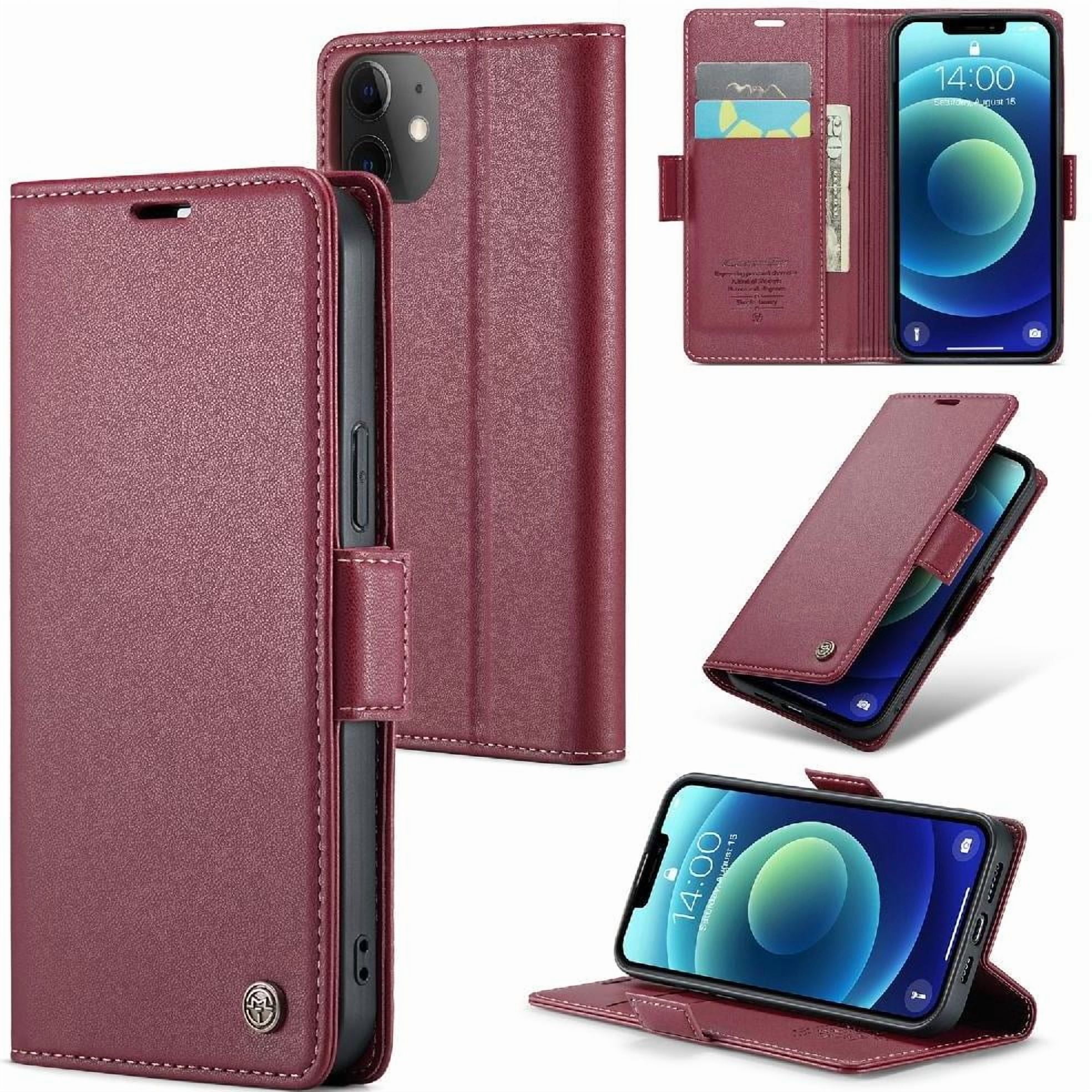 Case Me - Caseme Tipo Cartera Iphone 13 Mini Con Cierre Magnético, Rfid, Tarjetero, Soporte, Carga Inalámbrica