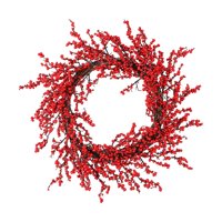 Bothyi - Corona Navideña Decorativa Realista Para Puerta Delantera, Para Fiesta, Pared, Casa