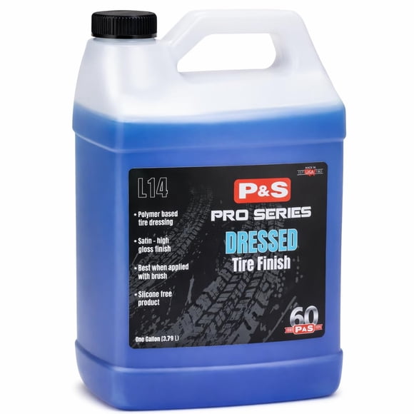 Tire Dressing P & S Dressed Tire Finish a base de agua, 3,78 litros