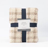 Hebra - Manta Sherpa 125X150 Malaga Café/Crudo