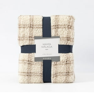 Hebra - Manta Sherpa 125X150 Malaga Café/Crudo