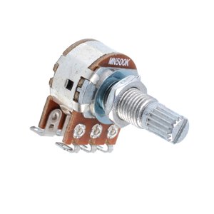 Magideal - Potenciómetro De Doble Equilibrio, Control De Tono De Volumen Moleteado Potenciómetro De Doble Capa Potenciómetros De Guitarra Duraderos Para Guitarra Mn500K