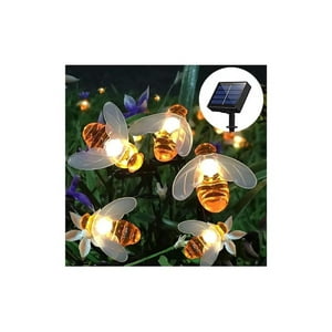 Universal. - Cadena De Luces Solares De 30 Ledes Para Exterior Jardín Luces Abeja