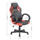 thumbnail image 3 of Silla Gamer Pu Ergonómica Escritorio Tunney Rojo Negro, 3 of 6
