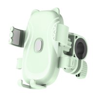 Magideal - Soporte Para Teléfono De Bicicleta, Abrazadera Para Manillar De Teléfono Móvil, Instalación Rápida, Resistente A Golpes, Ángulo Ajustable Para Motos, Verde