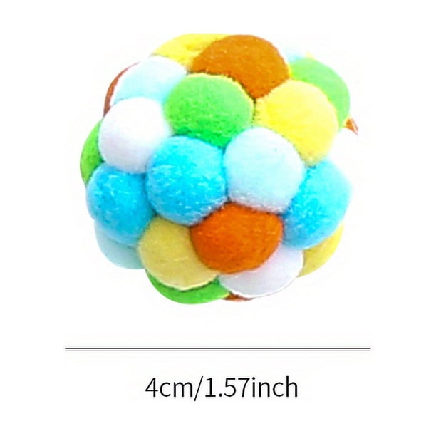 Interactive Colorful Bouncy Balls Cat Toys Playing Pet Supplies Funny Chewing Toy