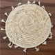 thumbnail image 5 of Pack 4 Individual Trenzado Mantel Redondo 30cm Ratan Natural Borlas, 5 of 6